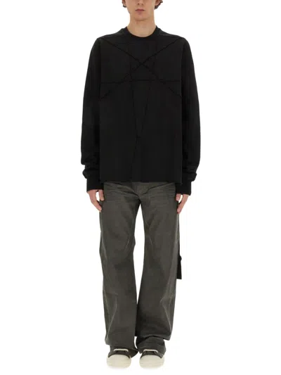 Drkshdw Sweatshirt With Embroidery In Black