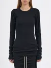 Drkshdw T-shirt Rib Ls T Black In Black