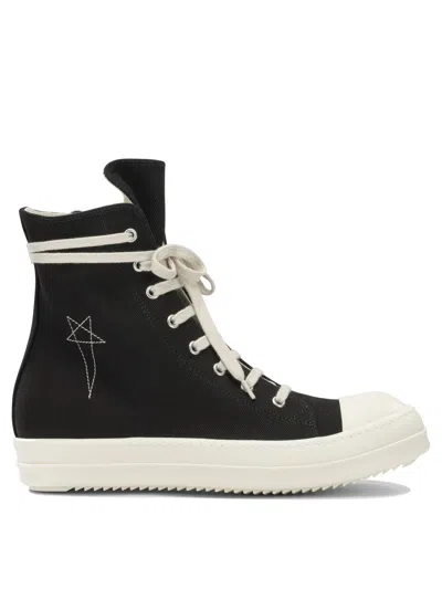 Drkshdw Certified Cotton High-top Sneaks In Black