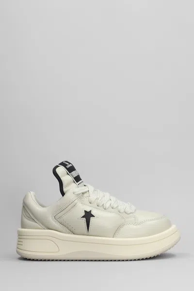 Drkshdw Turbowpn Ox Sneakers In Grey Leather