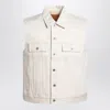 Drkshdw Vest Ivory In Denim