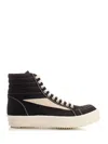 Drkshdw Men High-top Vintage Sneakers In Nero