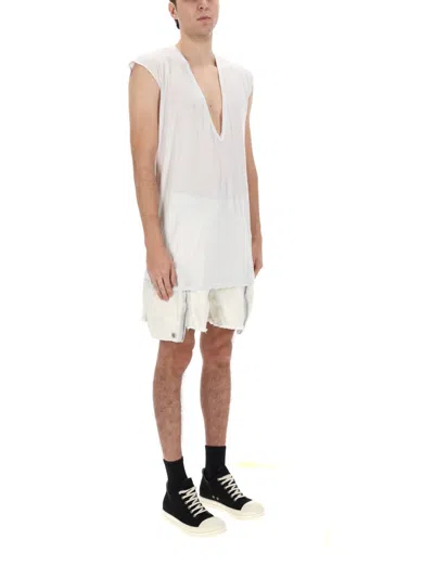 Drkshdw White Cotton Shorts