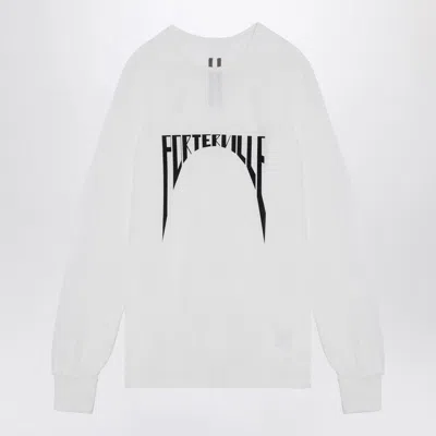 Drkshdw White Level Ls T T-shirt Men