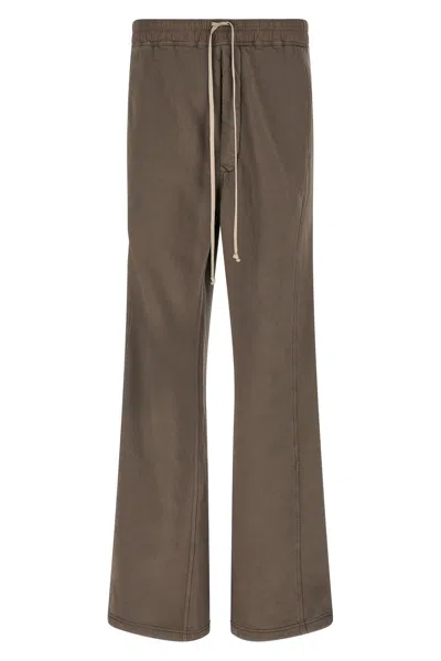 Drkshdw Temple Wide Pusher Trousers In Mud Color In Multi