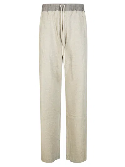 Drkshdw Wide Pusher Wide-leg Snap Button Cotton Sweatpants In Gray