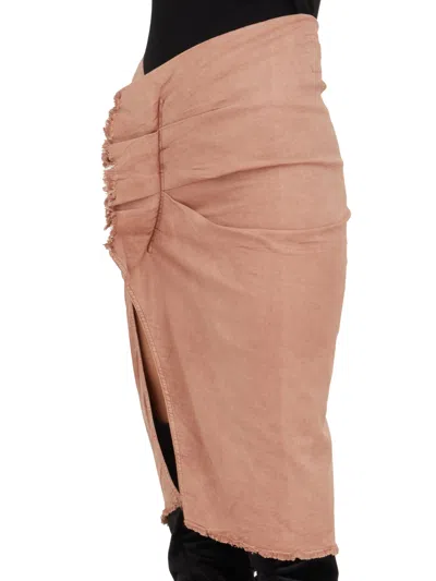 Drkshdw Pink Denim Skirt For Women