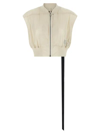 Drkshdw Sleeveless Denim Bomber Tatlin In Animal Print