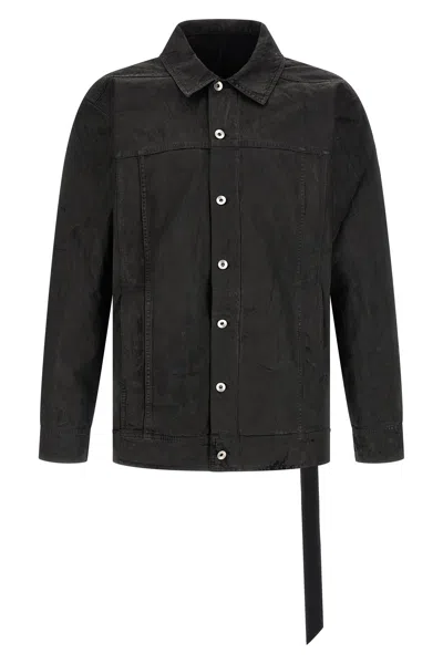 Drkshdw Worker Jacket With Metal Hardware In Black