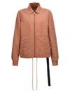 Drkshdw Zipfront Jacket In Brown