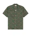 Drle De Monsieur Drole De Monsieur La Chemise Paisley Shirt In Green