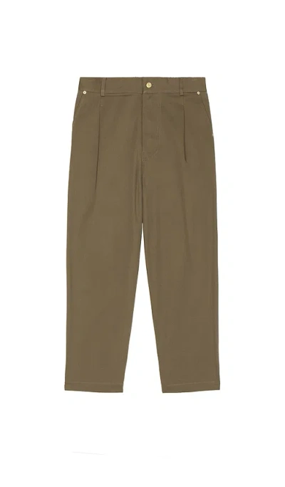 Drle De Monsieur Drole De Monsieur Le Pantalon Cropped Twill Pants In Green