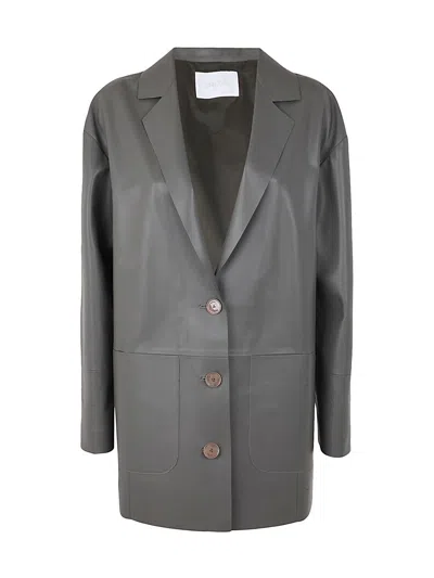 Drm Boxy Leather Blazer