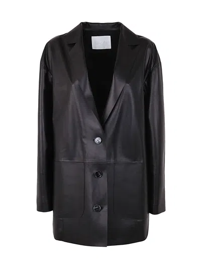 Drm Boxy Leather Blazer