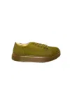 Drmartens Men's Shoes  Green Oliva-dante Canvas-strigata-suola Rubber Sneakers In Green