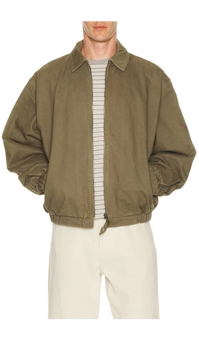 Drmers Club Collared Jacket In Green