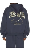 Drmers Club Find Your Own Signs Hoodie In Blue