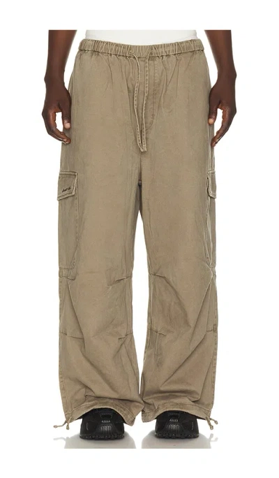 Drmers Club Smiley Logo Parachute Pants In Taupe