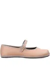 Drogheria Crivellini Pink Satin Ballet Flats In Pink
