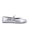 DROGHERIA CRIVELLINI DROGHERIA CRIVELLINI FU-TABI LAMINATED LEATHER FLAT SHOES