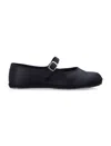 Drogheria Crivellini Fu-tabi Satin Flat In Black