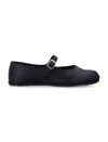 Drogheria Crivellini Black Satin Ballet Flats