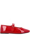 Drogheria Crivellini Red Mary Jane Ballet Flats In Rot