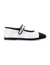 Drogheria Crivellini White Leather Ballet Flats