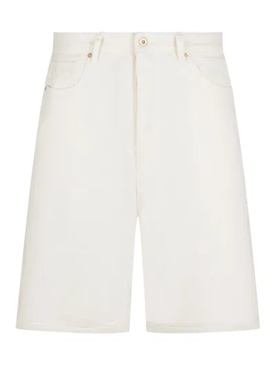 Drôle De Monsieur Cotton Bermudas In White