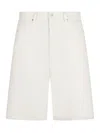 Drôle De Monsieur Cotton Bermudas In Off White