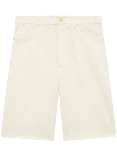 Drôle De Monsieur Beige Classic Cut Shorts In Neutral