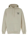 Drôle De Monsieur Beige Hoodie With Front And Rear Logo In Cotton Man In Neutrals