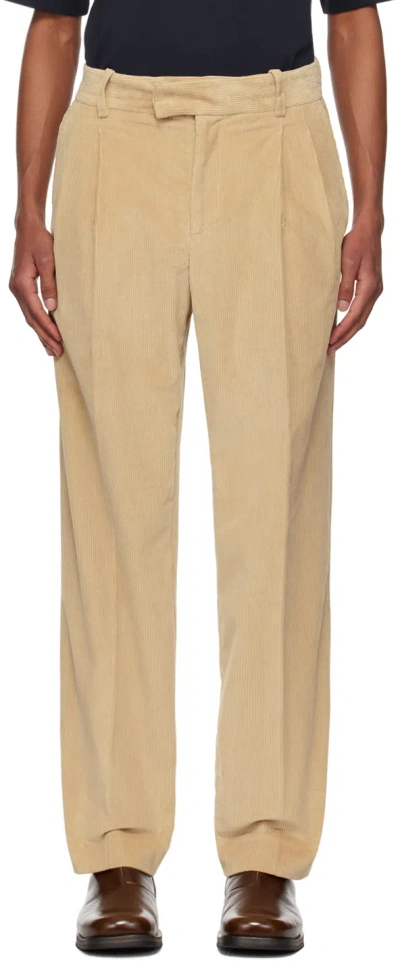 Drôle De Monsieur Beige ' Le Pantalon Golfeur' Corduroy Trousers