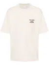 Drôle De Monsieur Slogan-print Cotton T-shirt In Neutral