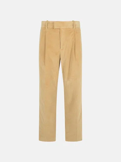 Drôle De Monsieur Beige Velvet Pants