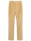 Drôle De Monsieur Drole De Monsieur Beige Velvet Pants In Beige