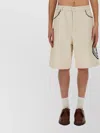 Drôle De Monsieur Bermuda Shorts With Back And Side Pockets