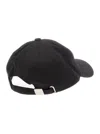 DRÔLE DE MONSIEUR BLACK BASEBALL CAP WITH LOGO EMBROIDERY IN COTTON MAN