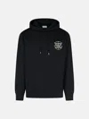 Drôle De Monsieur Black Cotton Hoodie In Black