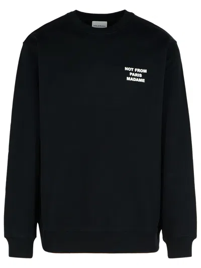 Drôle De Monsieur Black Cotton Sweatshirt