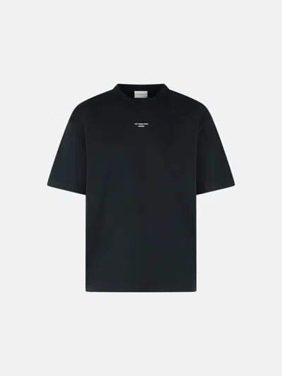 Drôle De Monsieur Black Cotton T-shirt