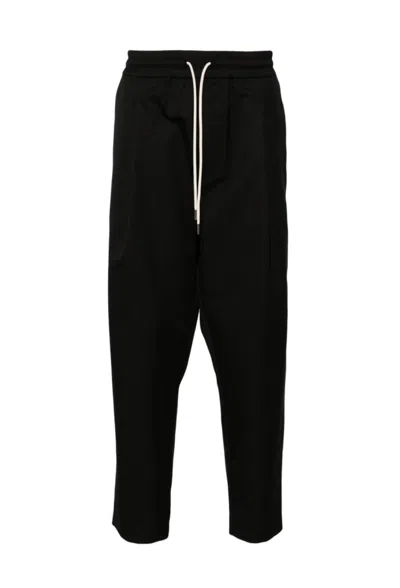 DRÔLE DE MONSIEUR DRÔLE DE MONSIEUR CROPPED PANTS WITH DRAWSTRING WAIST
