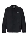 Drôle De Monsieur Black Jacket With Logo In Black