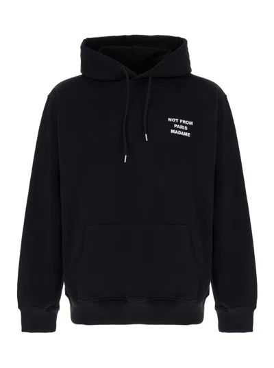 DRÔLE DE MONSIEUR BLACK SLOGAN HOODIE