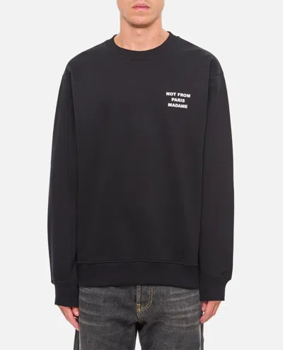DRÔLE DE MONSIEUR BLACK SLOGAN HOODIE