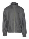 Drôle De Monsieur Grey Trackjacket With Frontal Zip Closure In Gray