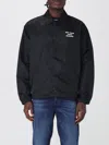 Drôle De Monsieur Black Jacket With Logo In Black