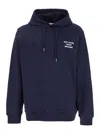 Drôle De Monsieur Blue Hoodie With Logo In Cotton Man