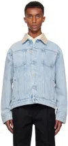 DRÔLE DE MONSIEUR BLUE 'LA VESTE JEAN DÉLAVÉE' DENIM JACKET