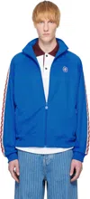Drôle De Monsieur Logo-embroidered Sweatshirt In Blue